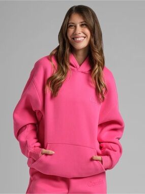 NWOT COMFRT Minimalist Hoodie Limited Edition Hot Pink Size XL